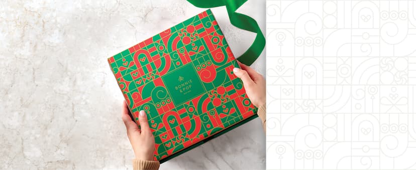 Christmas Chocolate Gift Basket– Holiday Ornament Gift Box with Assorted Christmas Candy – Holiday Food Gift Idea for Men, Women, Family, Corporate- Bonnie & Pop