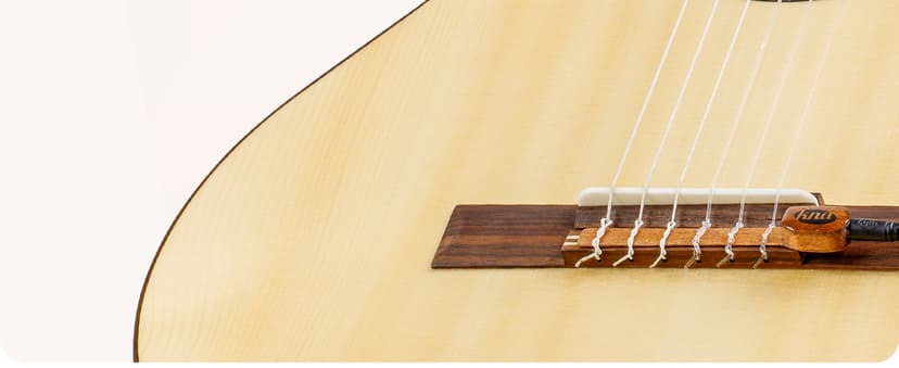 KNA NG-1 Piezo Pickup for Nylon String Guitar, Classical, Flamenco, Natural Acoustic Tone, Lightweight, Detachable, Easy Installation, Passive No Battery Required, Handcrafted in Europe