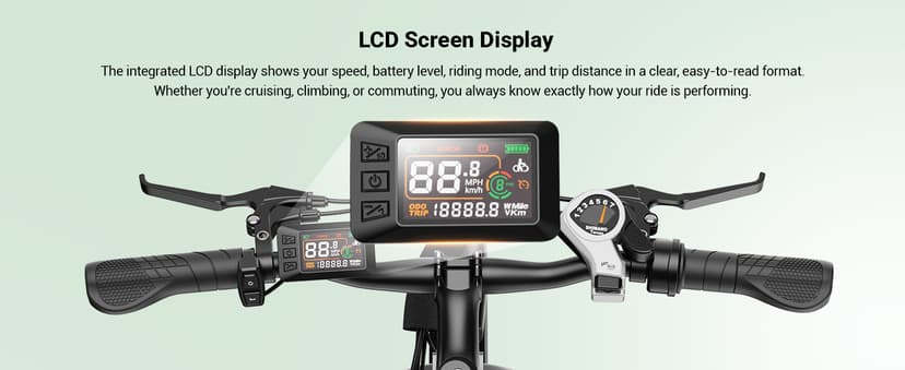 Electric Bikes for Adults, 26"/27.5" E Bikes for Adults with 1200W Peak Motor, 28 MPH, 50+ Miles Range Electric Bicycle, E Mountain Bike with 480WH Removable Battery, UL Certified