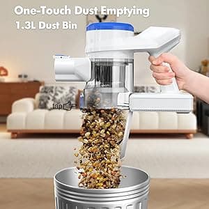 Cordless Vacuum Cleaner for Home, 23KPa Powerful Suction, Anti-Wrap Brush Roll & 5 LED Lights for Dark Corners, 35-Min Runtime, 2.6lb Lightweight Stick Vacuum for Hardwood