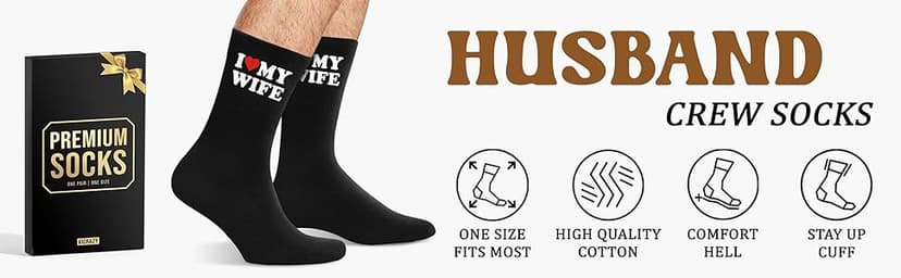 VICRAZY Birthday Gifts For Husband From Wife – Couple Gifts For Anniversary - Funny Stocking Stuffers, Christmas gifts For Him, Present for Valentine's Day, Father's Day - I Love My Wife