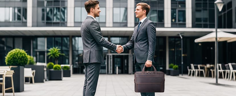 Masa Kawa Leather Briefcase for Men 15.6", 17" Laptop Computer Case Business Travel Work Messenger Cross Body Shoulder Bag