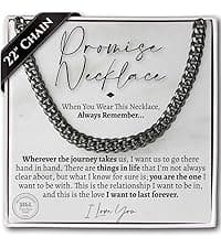 Love You This Much Promise Cuban Bracelet, Romantic Gift for Boyfriend, Appreciation Gift for Boyfriend, Cute Small Gift for Boyfriend, Thoughtful Boyfriend