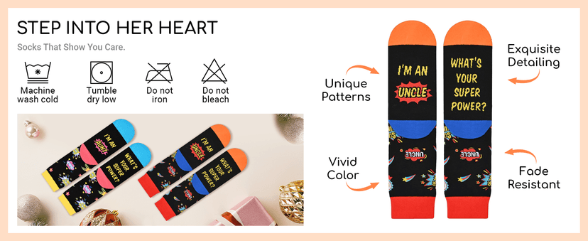 HAPPYPOP Gifts For Women Men - Aunt Uncle Grandparent New Parents Socks, Mothers Father Day Socks