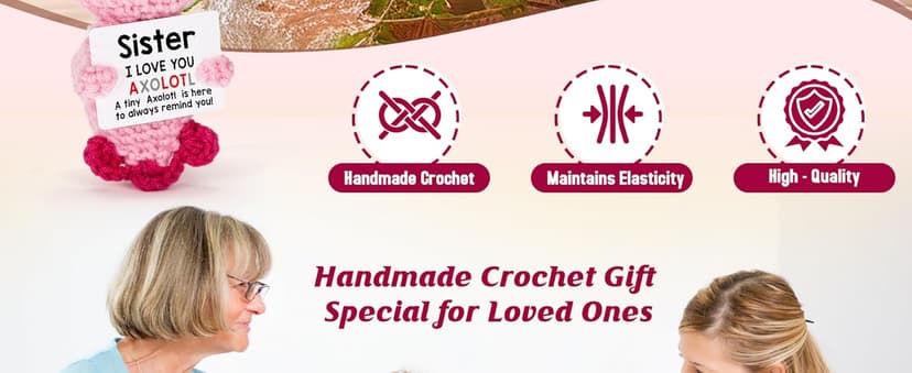 Gifts for New Relationship, Crushes, Valentines, Anniversaries for Him or Her - Mini Crochet Axolotl - Turns Out I Like You More Than Planned, Will You Be My Girlfriend Boyfriend Gf Bf