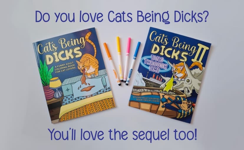 Cats Being Dicks: A funny adult coloring book for cat lovers B0B2TF66ST