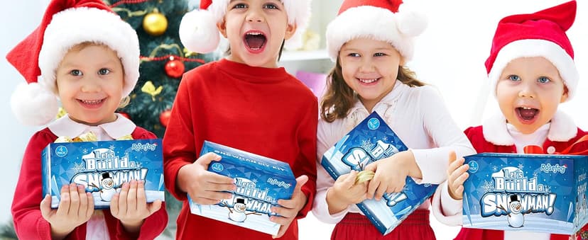 4 Pack Christmas Crafts, Air Dry Clay Snowman Craft, Do You Want to Build a Snowman Christmas Stocking Stuffers for Kids, Toddler Crafts Supplies for Christmas Winter Event Game Toys Xmas Present