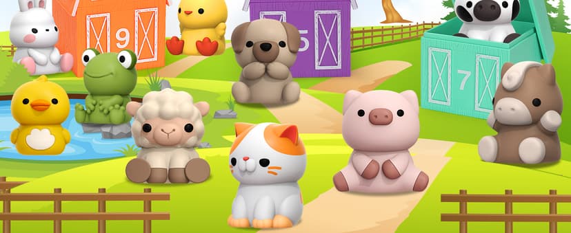 Learning Toys for 1,2,3 Year Old Toddlers, 20Pcs Farm Animals Toys Montessori Counting, Matching & Sorting Fine Motor Games, Christmas Birthday Easter Gift for Baby Boys Girls Age 12-18 Months