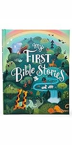 Baby's First Bible Stories Padded Board Book - Gift for Easter, Christmas, Communions, Newborns, Birthdays, Beginner Bible (Little Sunbeams)