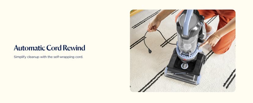 Bissell CleanView Max Tangle-Free Rewind with LED Headlights, Tangle-Free Brush Roll, Automatic Cord Rewind, Included pet Tools, 4073L