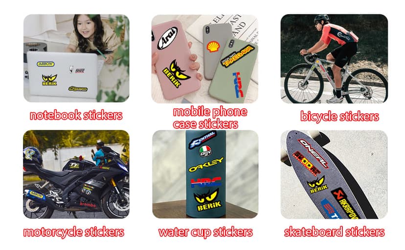 3 Racing Sticker Motorcycle Decals Vinyl Stickers for Cars Dirt Bike Stickers Tool Box Stickers Suitable for Motorcycles,Cars,Racing Vehicles,Helmets,etc