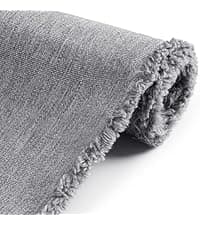 Foreate 600D Waterproof Canvas Fabric by The Yard 58” W Outdoor Upholstery Fabric for Chairs Indoor Polyester Material Patio Cushion Furniture Cover DIY Sewing, 1 Yard Light Grey