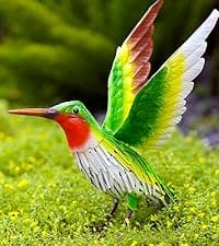 Goodeco Dog Statue with Solar Butterfly - Ideal Gifts for Dad, Mom or Birthdays, Beautifully Crafted Outdoor Decorations to Wow Your Guests