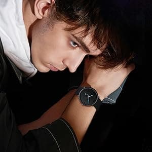 CRRJU Men’s Women Watch Casual Stylish Waterproof Quartz Unisex Wristwatches, Ultra Thin Watches for Men Women, Colorful Silicone Band