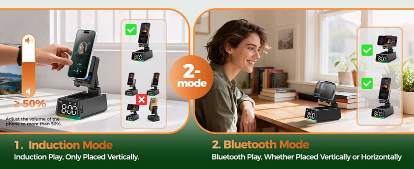 Birthday Gifts for Men Women-Bluetooth Speaker with HD Sound, Stocking Stuffers White Elephant Gifts for Adults, Kitchen Gadgets for Anniversary Idea Gift for Dad Mom Husband Wife(Black)