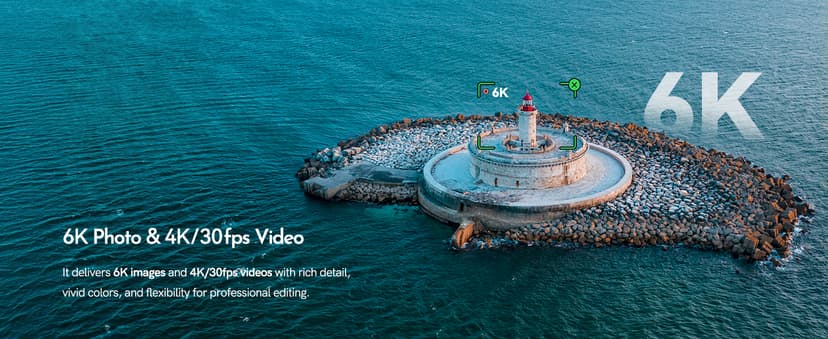 G11PRO 6K Drone with Camera for Adults, 4K/30fps Video, 3-Axis Brushless Gimbal, 70mins Flight Time with 2 Batteries, 10000ft Long Range, FAA compliance, Professional Drone with Auto Return
