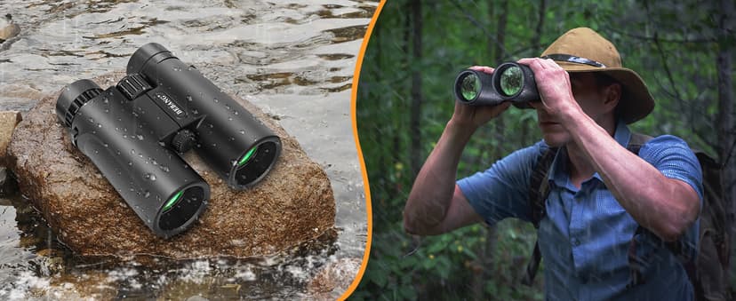 BEBANG Binoculars for Adults 10x42 High Powered Waterproof Binoculars for Bird Watching, Hunting, Travel, Stargazing, Sports, Wildlife, Bright and Clear Range of View
