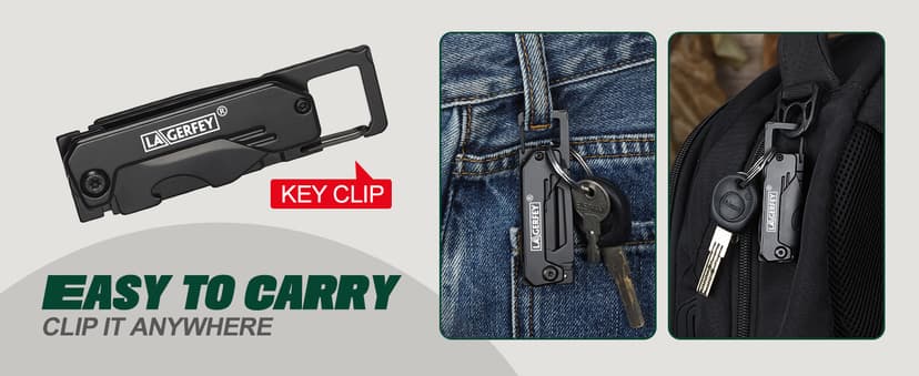 Stocking Stuffers for Men - Pocket Knife Gifts for Men, Keychain Multitool - Christmas Bulk Mens Gifts, Box cutter, Small Folding Knives for Everyday Carry - Edc Gadgets for Camping, Hiking, Fishing