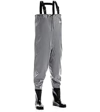 Foxelli Chest Waders, Waterproof 4mm Neoprene Hunting & Fishing Waders for Men & Women with Boots