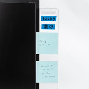 Computer Monitor Memo Board Computer Sticky Note Holder Office Desk Accessories 2pcs Computer Monitor Memo Board Office Supplies B0BRMX3SWH