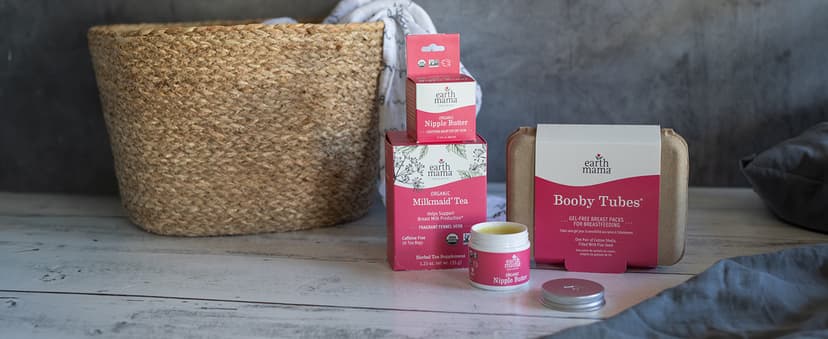 Earth Mama Organic Nipple Butter™ | Nipple Cream Safe for Breastfeeding | Postpartum Essentials for Nursing | Non Lanolin Nipple Cream, 2-Fluid Ounce