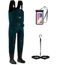Trudave Chest Waders for Men & Women Waterproof,Fishing Neoprene Waders,Hunting Waders with Boots