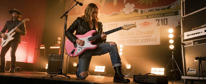 Vangoa 39 Inch Full Size Electric Guitar Beginner Kit Solid Body SSS Pickups with Amp, Bag, Tremolo Bar, Strings, Tuner, Picks, Strap, Capo, Cable for Starter Girls Adults Teens, Petal Pink