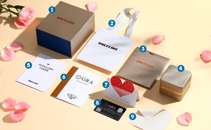 ONLYLIKE Heart Pendant Necklace Gifts for Wife, Engraved 'I LOVE YOU' Gift for Wife, 1-3 Carat Moissanite Necklace, Anniversary Eternity Jewelry Present for Wife, Birthday Gifts for Women