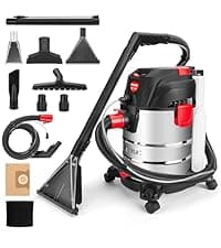 Shop-Vac 5 Gallon 5.5 Peak HP Wet/Dry Vacuum, Wall Mountable Compact Shop Vacuum with 18+7Ft Long Hose & Attachments, Ideal for Jobsite, Garage, Car & Workshop. 9522236