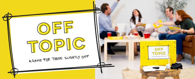 OFF TOPIC Party Game for Adults - Fun Adult Board Games for Groups of 2-8 Players - Hilarious Game Night Card Game for Friends, Family & More