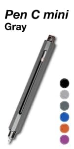 C Mini, Durable Aluminum Alloy EDC Pen, Compatible with 100+ Refills - Ballpoint, Rollerball, Gel. Auto-Adjusting Refillable Pen, Best Writing and Sketching Gift for Men and Women - Orange