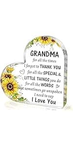 60th Birthday Gifts for Women Men, Acrylic Heart Cake Topper Birthday Decorations Presents, 60 Year Old Bday Gifts for Mom, Aunt, Grandma, Sister, Best Friends, Wife, Her