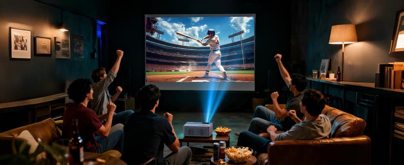 TMY Mini Projector, Upgraded Bluetooth Projector with Screen, 1080P Full HD Portable Projector, Movie Projector Compatible with TV Stick Smartphone/HDMI/USB, indoor & outdoor use