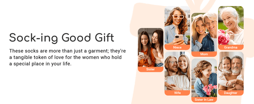 HAPPYPOP Gifts for Her Women - Mothers Day Gifts Socks for Aunt Grandma, Wife Mother Socks