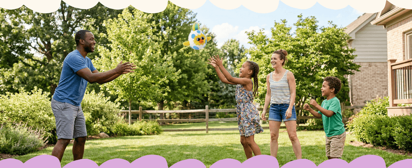 Move2Play, Egg Toss, Hilariously Wild Active Party Game for Kids | Indoor & Outdoor Toss Toy for Boys & Girls Ages 3-8+ | Fun Birthday, Family & Camping Game B07CN72D4V