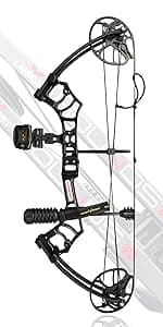 Compound Bow Draw Weight 0-70 Lbs for Pull Beginner and Intermediate Archer Fully Adjustable 19.25"-31" with All Accessories, up to IBO 320 fps,Package with Archery Hunting Equipment New 2024