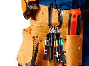 Bit Holder Stocking Stuffers for Men Gifts for Christmas Gifts for Men Who Have Everything Tools for Men Magnetic Drill Bit Holder Keychain Cool Gadgets White Elephant Gifts for Adults Dad Husband Him