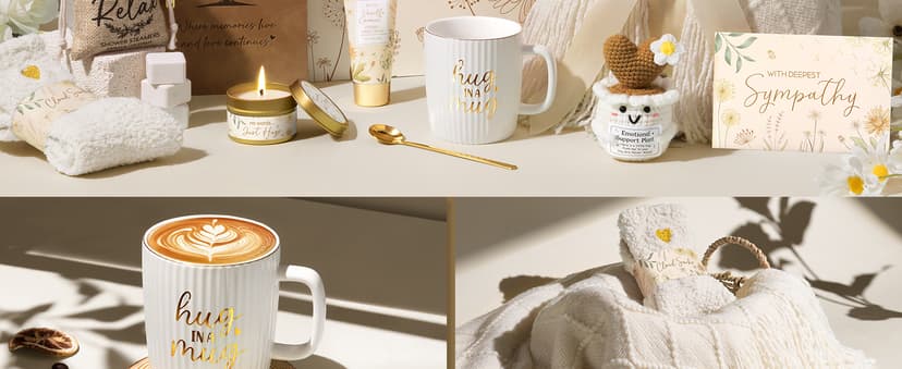 Loss of Mother Father Husband Bereavement Grief Gifts, Sorry for Your Loss Care Package Memorial Miscarriage Gift for Mothers Sympathy Gift Baskets for Loss of Loved One, Condolences Gift Hug in a Box B0GQZF28G9