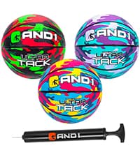 AND1 Chaos Rubber Basketball: Game Ready, Office Regulation Size (29.5”) Streetball, Made for Indoor/Outdoor Basketball Games- Graffiti Series