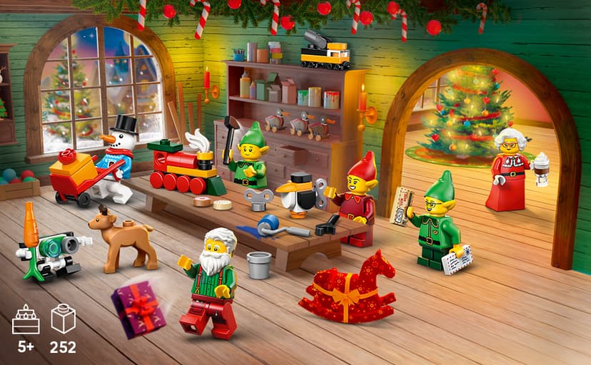 Christmas Advent Calendar for Kids, Building Toy, Boys & Girls, Ages 5+, Holiday Family Activity, 6 Minifigures, 252 pieces LEGO City Advent Calendar 2026 60510 B0G5QJP2BW