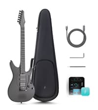 Enya Electric Guitar Inspire 39" Smart Electric Carbon Fiber Guitarra with 15W Wireless Speaker, 20 Distinct Tones, Onboard Presets, Charging Cable, Adjusting Wrench, and Gig Bag