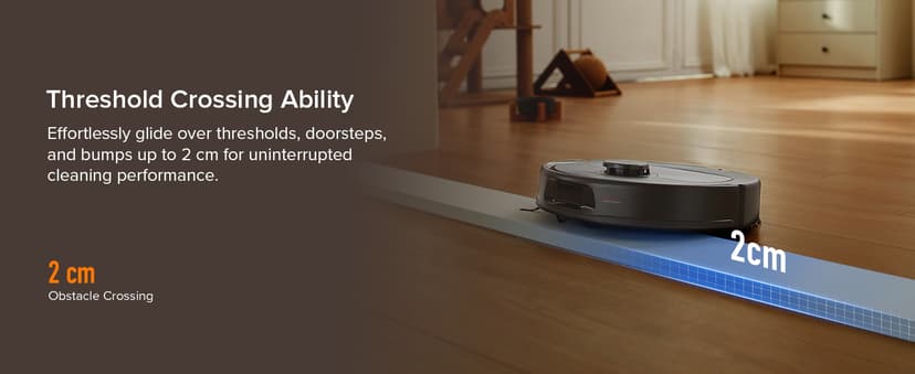 roborock Qrevo Series Robot Vacuum and Mop, 8000Pa Suction, Upgraded from Qrevo S, Anti-Tangle Brushes, Smart Obstacle Avoidance, Auto Mop Washing, All-in-One Dock, 200RPM Spinning Mops, Black(QV 35A)