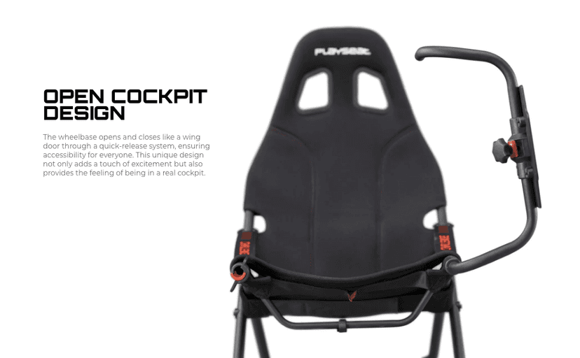 Playseat Challenge Racing Simulator Cockpit | Foldable & Adjustable | for High Performance Sim Racing | Compact & Flexible | Supports All Steering Wheels & Pedals | for PC and Console