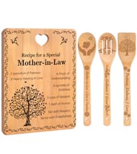 Best Friend Birthday Gifts for Women - “Recipe for a Best Friend” Bamboo Cutting Board Set, Engraved with Inside Jokes & Secrets - Bestie Gifts for Graduation, Long-Distance, Housewarming & Christmas