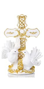 YWHL 50th Wedding Anniversary Quartz Clock Gifts for Parents, 50 Years Golden for Couple, Happy 50th Anniversary Decoration Gift for Her Him (Battery not Included)