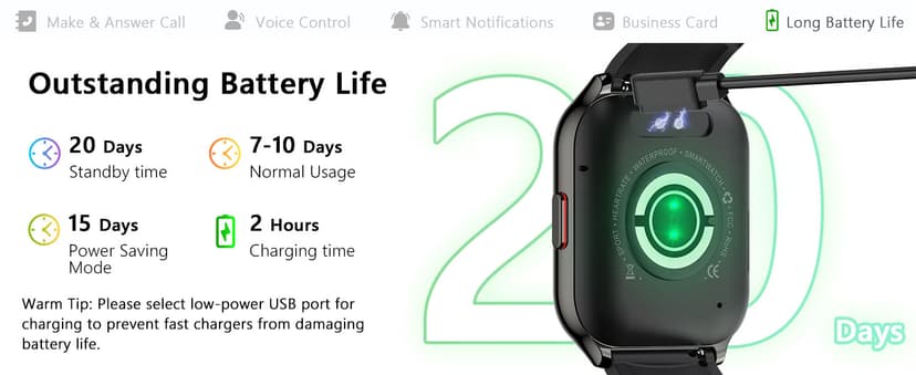 ZOSKVEE Smart Watch 45mm for Women Men(Dial/Answer Calls), 2.0" Fitness Tracker Watch with Heart Rate/Blood Pressure/Blood Oxygen Monitor for Android iOS