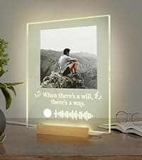 EGD Spotify Decorative Plaque Personalized Gifts, Custom Gifts for Him Her, Customized Picture Frame for Boyfriend Girlfriend Couple Wife Women on Anniversary Birthday, Made in USA