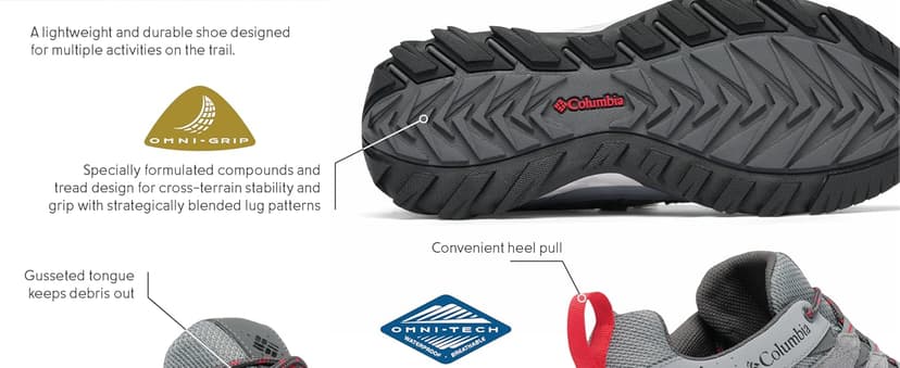 Columbia Men's Strata Trail Low Waterproof Hiking Shoes