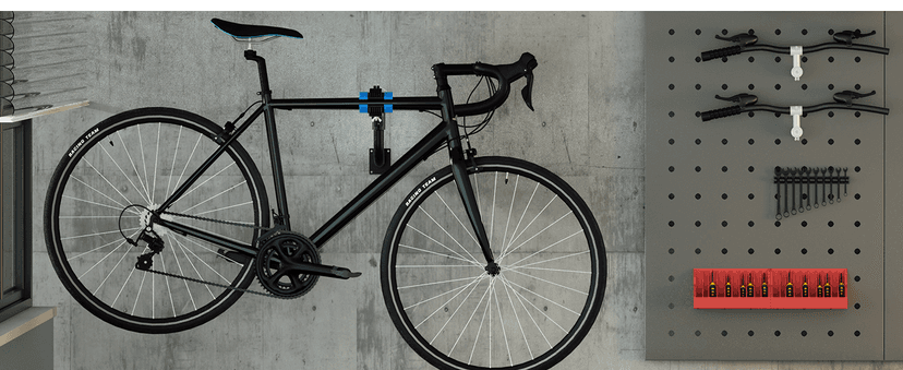 Urban Deco Bike Repair Stand Bench Mount Bike Stand Wall Mounted Bike Work Stand Bicycles Maintenance Rack Bike Clamp for Road Mountain Bike,Road Bike (13.6 inch Curved)