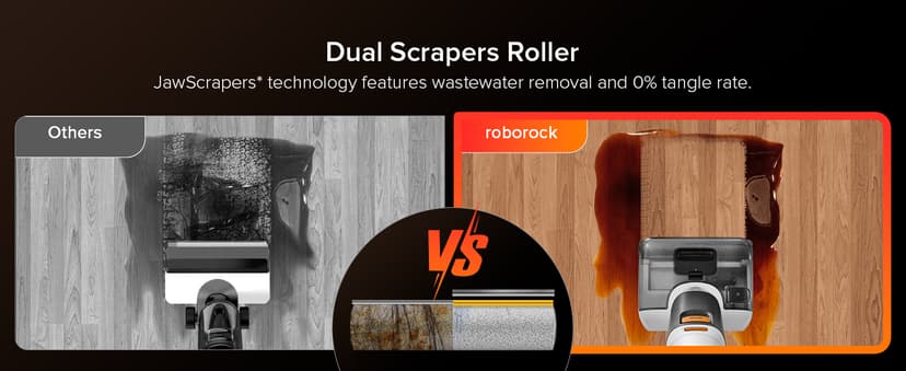 roborock F25 GT Vacuum Mop All in One, Wet Dry Vacuum Cleaner Cordless, 20000Pa Floor Cleaner Machine for Tile Hardwood Wood Vinyl Floor, Edge to Edge Self Cleaning Electric Mop with 180° Lie-Flat